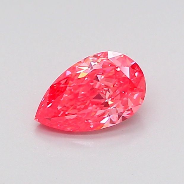 Loose Diamond - PEAR 0.53ct Fancy Vivid Pink VS1: Loose Diamond - PEAR 0.53ct Fancy Vivid Pink VS1 Source: This is a real non-mined Diamond that has been grown in a lab Shape: PEAR Carats: 0.53 Color: Fancy Vivid Pink Certification: IGI Video:
