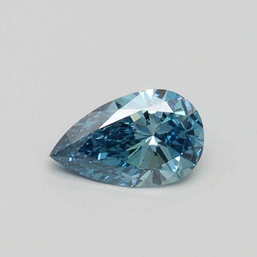 Loose Diamond - PEAR 0.41ct Fancy Vivid Blue VS2: Loose Diamond - PEAR 0.41ct Fancy Vivid Blue VS2 Source: This is a real non-mined Diamond that has been grown in a lab Shape: PEAR Carats: 0.41 Color: Fancy Vivid Blue Certification: IGI Video: