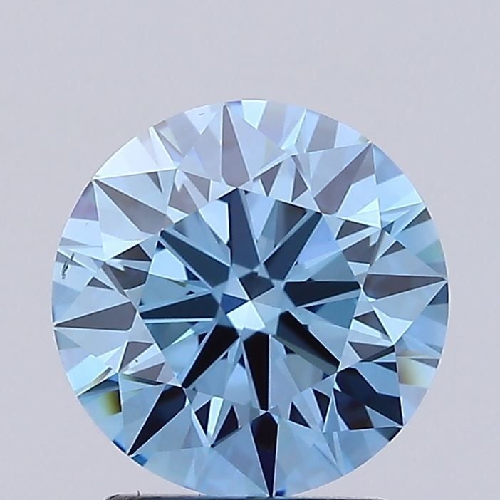 Ideal Loose Diamond - ROUND 2.28ct Fancy Vivid Blue VVS2: Ideal Loose Diamond - ROUND 2.28ct Fancy Vivid Blue VVS2 Source: This is a real non-mined Diamond that has been grown in a lab Shape: ROUND Carats: 2.28 Color: Fancy Vivid Blue Certification: IGI Vide