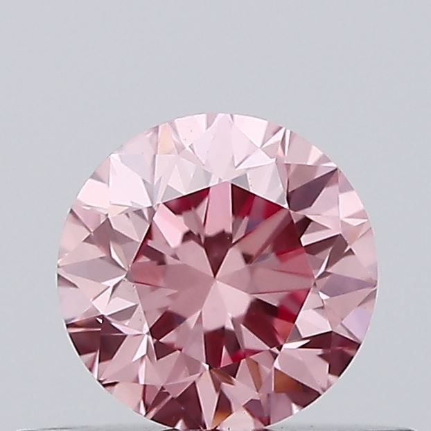 Loose Diamond - ROUND 0.4ct Fancy Intense Pink VS2: Loose Diamond - ROUND 0.4ct Fancy Intense Pink VS2 Source: This is a real non-mined Diamond that has been grown in a lab Shape: ROUND Carats: 0.4 Color: Fancy Intense Pink Certification: NONE Video: