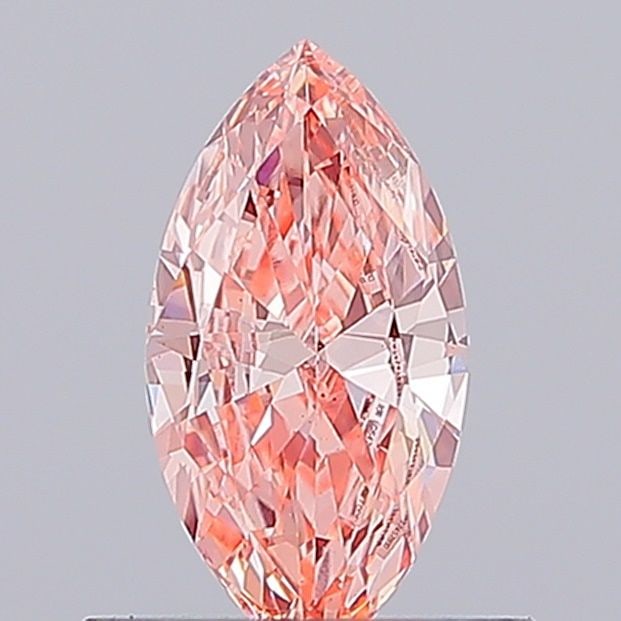 Loose Diamond - MARQUISE 0.47ct Fancy Vivid Pink VS1: Loose Diamond - MARQUISE 0.47ct Fancy Vivid Pink VS1 Source: This is a real non-mined Diamond that has been grown in a lab Shape: MARQUISE Carats: 0.47 Color: Fancy Vivid Pink Certification: IGI Video