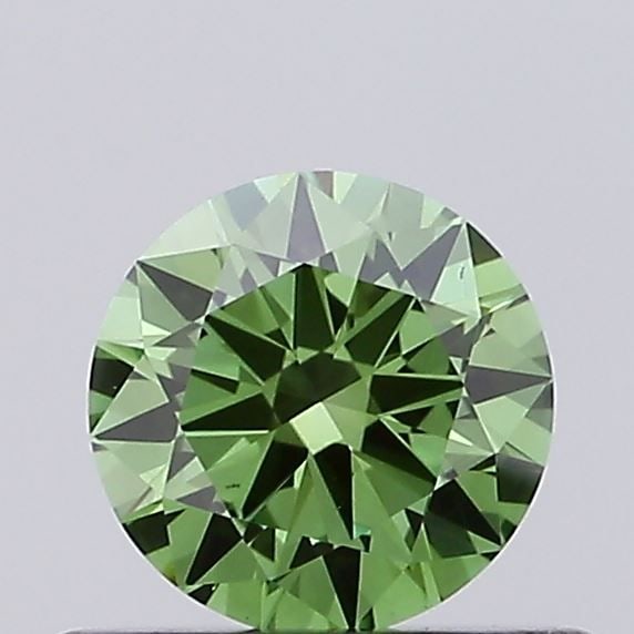 Loose Diamond - ROUND 0.39ct Fancy Vivid Green VS1: Loose Diamond - ROUND 0.39ct Fancy Vivid Green VS1 Source: This is a real non-mined Diamond that has been grown in a lab Shape: ROUND Carats: 0.39 Color: Fancy Vivid Green Certification: IGI Video:
