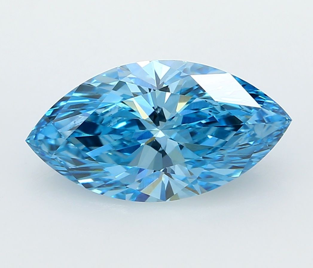 Loose Diamond - MARQUISE 3.03ct Fancy Vivid Blue VVS2: Loose Diamond - MARQUISE 3.03ct Fancy Vivid Blue VVS2 Source: This is a real non-mined Diamond that has been grown in a lab Shape: MARQUISE Carats: 3.03 Color: Fancy Vivid Blue Certification: IGI