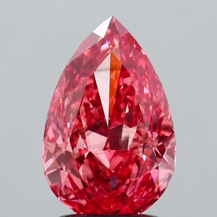 Loose Diamond - PEAR 1.86ct Fancy Vivid Pink SI1: Loose Diamond - PEAR 1.86ct Fancy Vivid Pink SI1 Source: This is a real non-mined Diamond that has been grown in a lab Shape: PEAR Carats: 1.86 Color: Fancy Vivid Pink Certification: IGI Video: