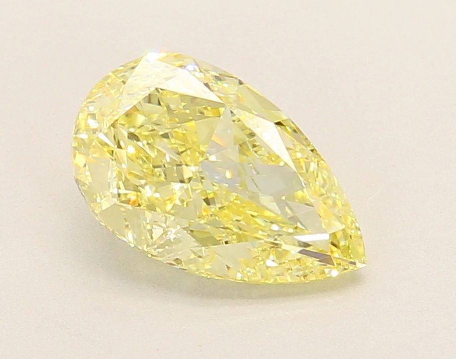 Loose Diamond - PEAR 2.01ct Fancy Intense Yellow VVS2: Loose Diamond - PEAR 2.01ct Fancy Intense Yellow VVS2 Source: This is a real non-mined Diamond that has been grown in a lab Shape: PEAR Carats: 2.01 Color: Fancy Intense Yellow Certification: IGI