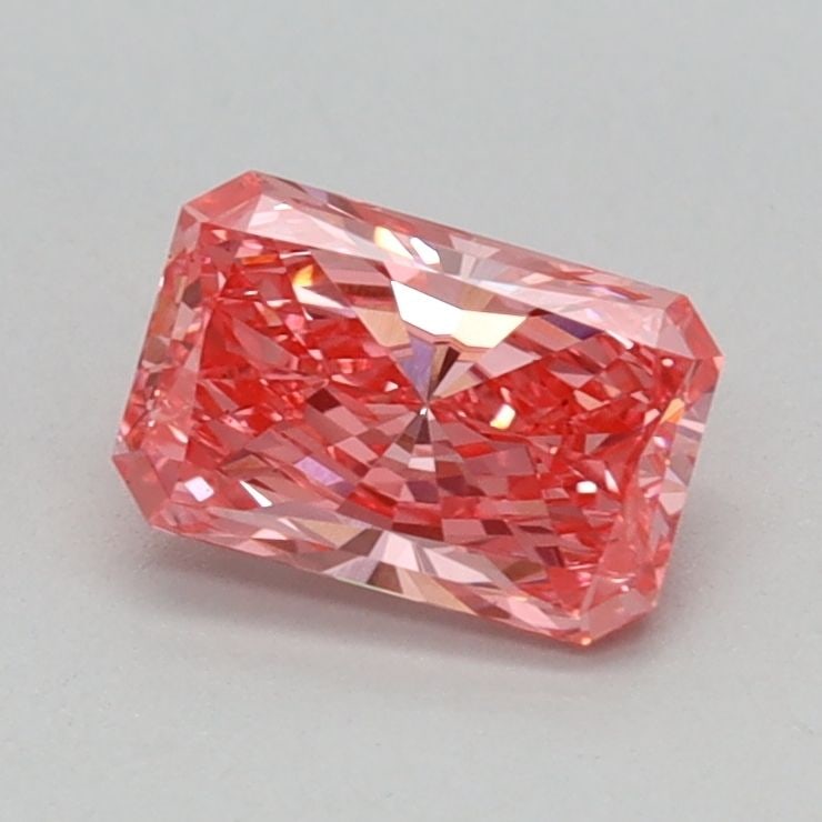 Loose Diamond - RADIANT 0.57ct Fancy Vivid Pink VS1: Loose Diamond - RADIANT 0.57ct Fancy Vivid Pink VS1 Source: This is a real non-mined Diamond that has been grown in a lab Shape: RADIANT Carats: 0.57 Color: Fancy Vivid Pink Certification: IGI Video: