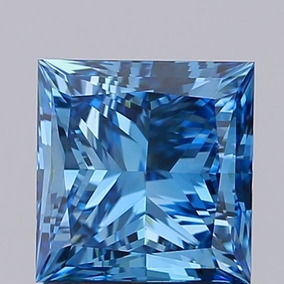Loose Diamond - PRINCESS 1.5ct Fancy Vivid Blue VVS2: Loose Diamond - PRINCESS 1.5ct Fancy Vivid Blue VVS2 Source: This is a real non-mined Diamond that has been grown in a lab Shape: PRINCESS Carats: 1.5 Color: Fancy Vivid Blue Certification: IGI Video: