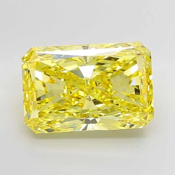 Loose Diamond - RADIANT 9.19ct Fancy Vivid Yellow VS1: Loose Diamond - RADIANT 9.19ct Fancy Vivid Yellow VS1 Source: This is a real non-mined Diamond that has been grown in a lab Shape: RADIANT Carats: 9.19 Color: Fancy Vivid Yellow Certification: IGI Vid
