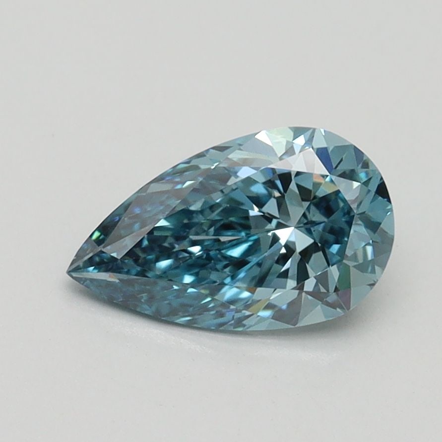 Loose Diamond - PEAR 1.01ct Fancy Vivid Blue VS1: Loose Diamond - PEAR 1.01ct Fancy Vivid Blue VS1 Source: This is a real non-mined Diamond that has been grown in a lab Shape: PEAR Carats: 1.01 Color: Fancy Vivid Blue Certification: IGI Video: