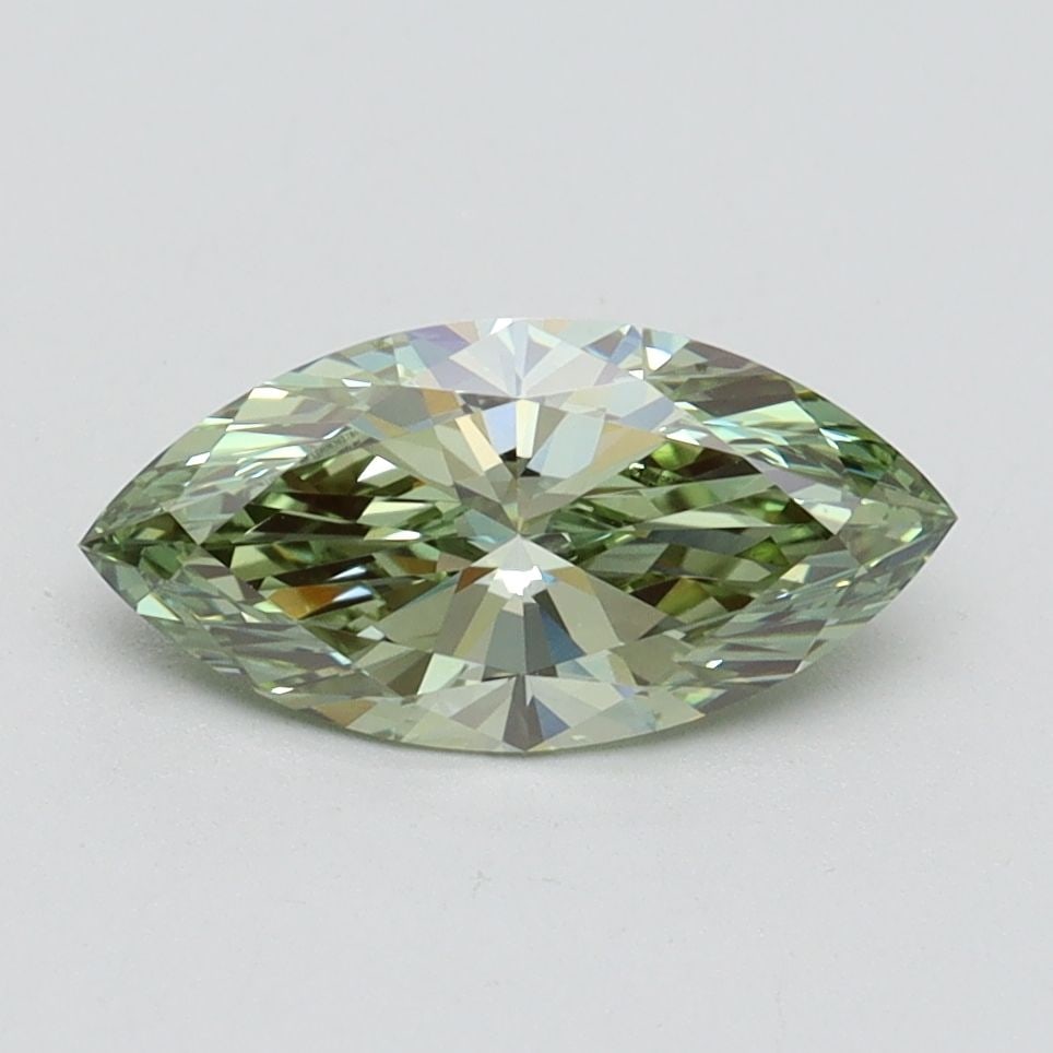 Loose Diamond - MARQUISE 1.11ct Fancy Intense Green VVS2: Loose Diamond - MARQUISE 1.11ct Fancy Intense Green VVS2 Source: This is a real non-mined Diamond that has been grown in a lab Shape: MARQUISE Carats: 1.11 Color: Fancy Intense Green Certification: IG
