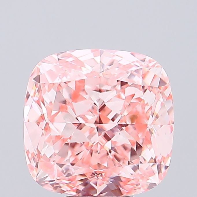 Loose Diamond - CUSHION MODIFIED 9.03ct Fancy Intense Pink VS1: Loose Diamond - CUSHION MODIFIED 9.03ct Fancy Intense Pink VS1 Source: This is a real non-mined Diamond that has been grown in a lab Shape: CUSHION MODIFIED Carats: 9.03 Color: Fancy Intense Pink Cert
