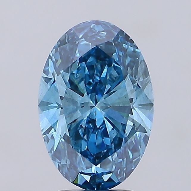 Loose Diamond - OVAL 4.02ct Fancy Vivid Blue SI1: Loose Diamond - OVAL 4.02ct Fancy Vivid Blue SI1 Source: This is a real non-mined Diamond that has been grown in a lab Shape: OVAL Carats: 4.02 Color: Fancy Vivid Blue Certification: IGI Video: