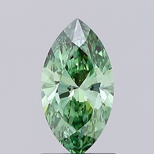 Loose Diamond - MARQUISE 1.0ct Fancy Vivid Green VS2: Loose Diamond - MARQUISE 1.0ct Fancy Vivid Green VS2 Source: This is a real non-mined Diamond that has been grown in a lab Shape: MARQUISE Carats: 1.0 Color: Fancy Vivid Green Certification: IGI Video