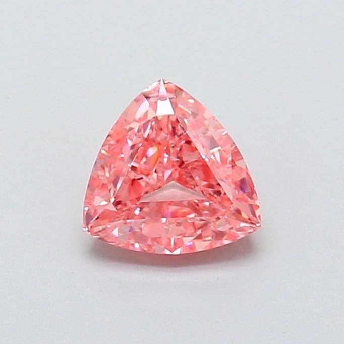 Loose Diamond - TRILLIANT 1.02ct Fancy Vivid Pink VS1: Loose Diamond - TRILLIANT 1.02ct Fancy Vivid Pink VS1 Source: This is a real non-mined Diamond that has been grown in a lab Shape: TRILLIANT Carats: 1.02 Color: Fancy Vivid Pink Certification: IGI Vid