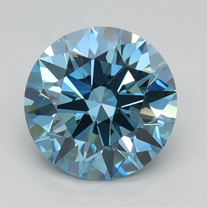 Ideal Loose Diamond - ROUND 1.16ct Fancy Vivid Blue VS1: Ideal Loose Diamond - ROUND 1.16ct Fancy Vivid Blue VS1 Source: This is a real non-mined Diamond that has been grown in a lab Shape: ROUND Carats: 1.16 Color: Fancy Vivid Blue Certification: IGI Video