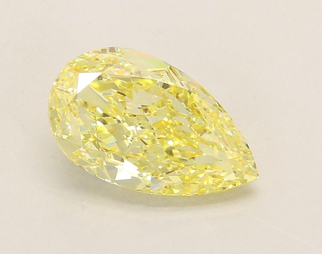 Loose Diamond - PEAR 2.98ct Fancy Intense Yellow VS1: Loose Diamond - PEAR 2.98ct Fancy Intense Yellow VS1 Source: This is a real non-mined Diamond that has been grown in a lab Shape: PEAR Carats: 2.98 Color: Fancy Intense Yellow Certification: IGI Video