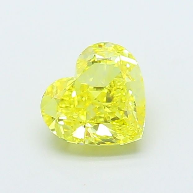 Loose Diamond - HEART 1.06ct Fancy Vivid Yellow VVS2: Loose Diamond - HEART 1.06ct Fancy Vivid Yellow VVS2 Source: This is a real non-mined Diamond that has been grown in a lab Shape: HEART Carats: 1.06 Color: Fancy Vivid Yellow Certification: IGI