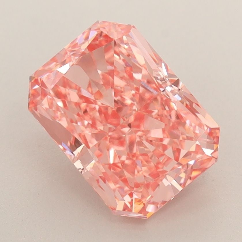 Loose Diamond - RADIANT 2.38ct Fancy Vivid Pink VVS2: Loose Diamond - RADIANT 2.38ct Fancy Vivid Pink VVS2 Source: This is a real non-mined Diamond that has been grown in a lab Shape: RADIANT Carats: 2.38 Color: Fancy Vivid Pink Certification: IGI Video: