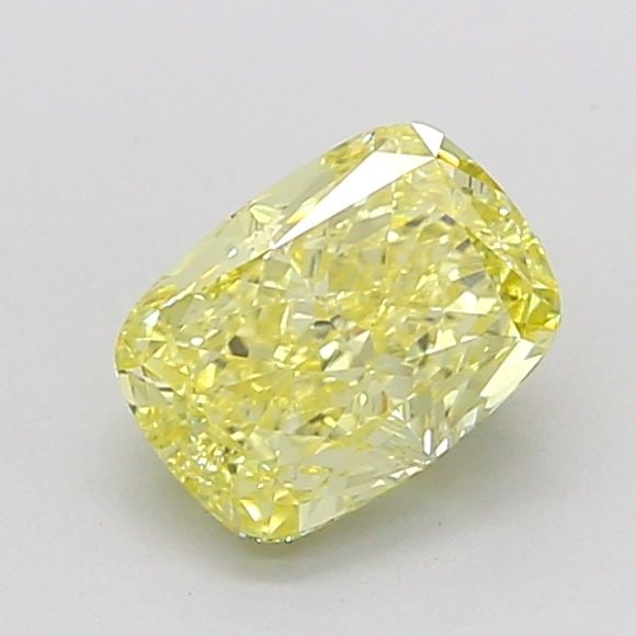 Loose Diamond - CUSHION MODIFIED 1.03ct Fancy Intense Yellow VVS2: Loose Diamond - CUSHION MODIFIED 1.03ct Fancy Intense Yellow VVS2 Source: This is a real non-mined Diamond that has been grown in a lab Shape: CUSHION MODIFIED Carats: 1.03 Color: Fancy Intense Yellow