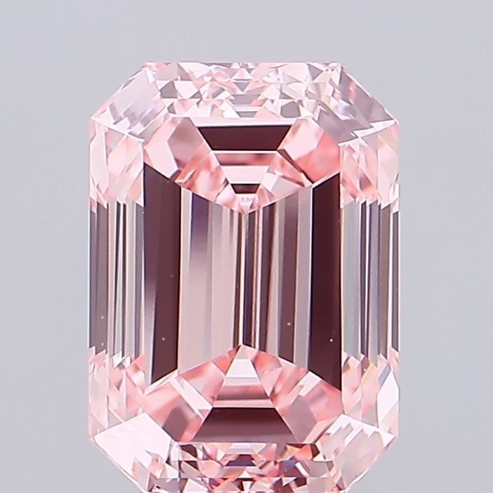 Loose Diamond - EMERALD 6.02ct Fancy Vivid Pink VVS2: Loose Diamond - EMERALD 6.02ct Fancy Vivid Pink VVS2 Source: This is a real non-mined Diamond that has been grown in a lab Shape: EMERALD Carats: 6.02 Color: Fancy Vivid Pink Certification: IGI Video: