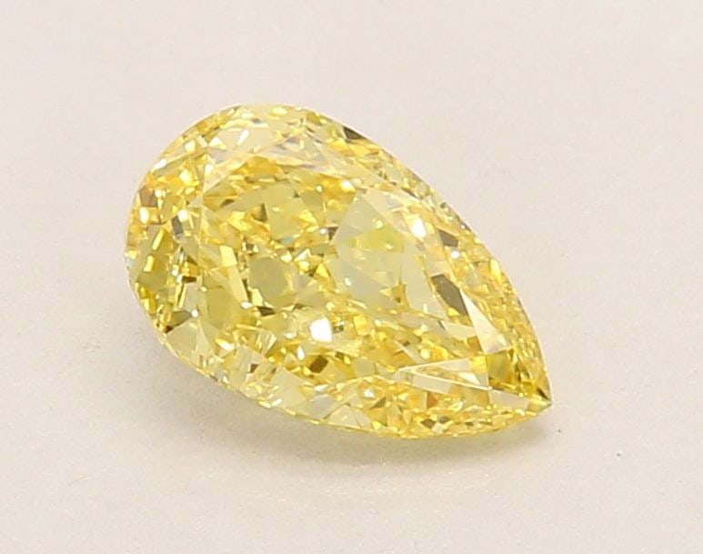 Loose Diamond - PEAR 1.08ct Fancy Intense Yellow VVS2: Loose Diamond - PEAR 1.08ct Fancy Intense Yellow VVS2 Source: This is a real non-mined Diamond that has been grown in a lab Shape: PEAR Carats: 1.08 Color: Fancy Intense Yellow Certification: IGI Vide