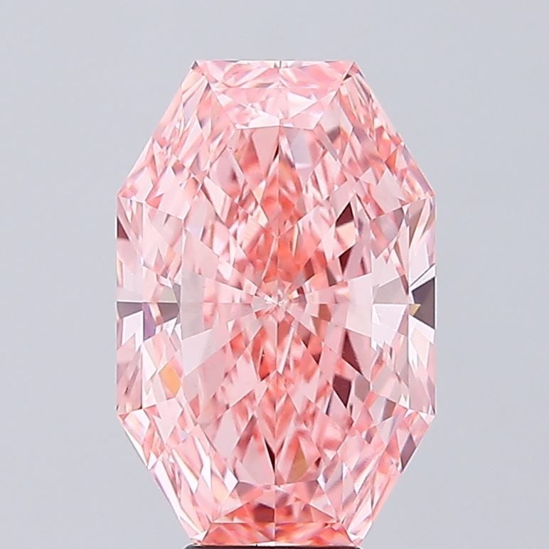 Loose Diamond - OCTAGONAL 7.61ct Fancy Vivid Pink VVS2: Loose Diamond - OCTAGONAL 7.61ct Fancy Vivid Pink VVS2 Source: This is a real non-mined Diamond that has been grown in a lab Shape: OCTAGONAL Carats: 7.61 Color: Fancy Vivid Pink Certification: IGI Vi