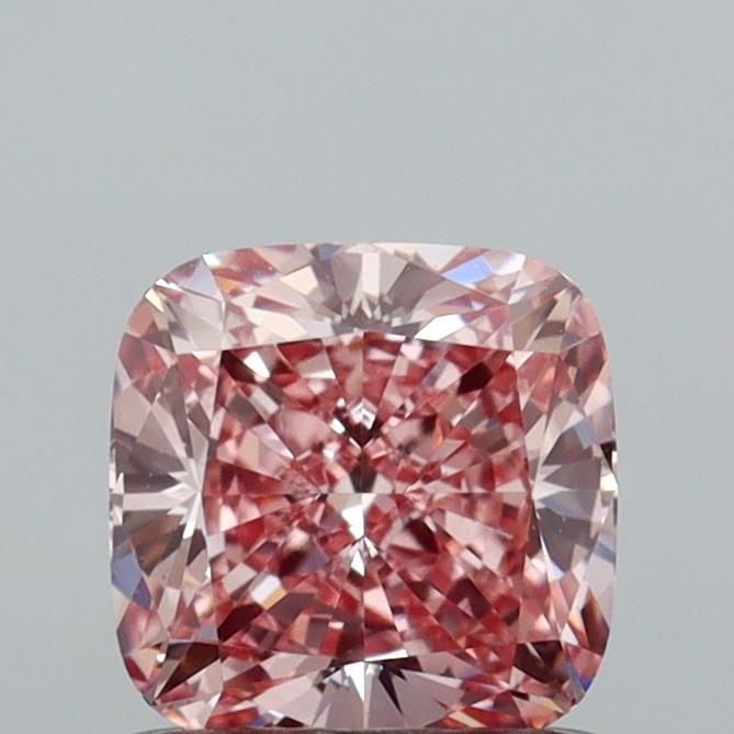 Loose Diamond - CUSHION MODIFIED 1.0ct Fancy Intense Pink VS1: Loose Diamond - CUSHION MODIFIED 1.0ct Fancy Intense Pink VS1 Source: This is a real non-mined Diamond that has been grown in a lab Shape: CUSHION MODIFIED Carats: 1.0 Color: Fancy Intense Pink Certif
