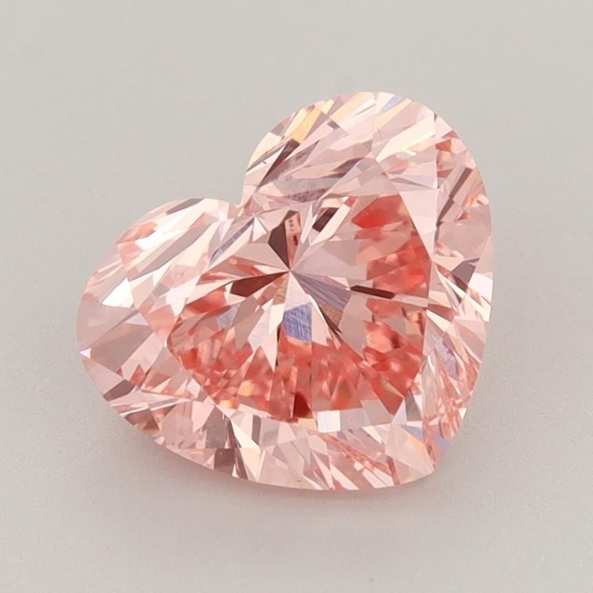 Loose Diamond - HEART 2.52ct Fancy Vivid Pink VS1: Loose Diamond - HEART 2.52ct Fancy Vivid Pink VS1 Source: This is a real non-mined Diamond that has been grown in a lab Shape: HEART Carats: 2.52 Color: Fancy Vivid Pink Certification: IGI Video:
