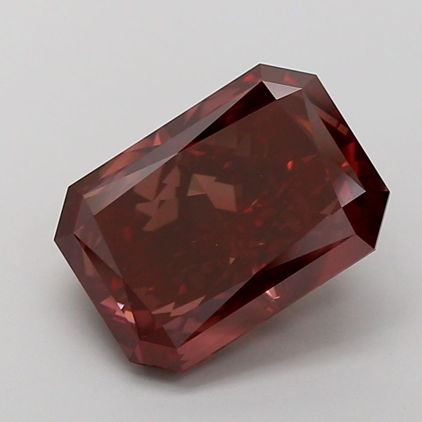 Loose Diamond - RADIANT 5.23ct Fancy Deep Brownish Pink VS1: Loose Diamond - RADIANT 5.23ct Fancy Deep Brownish Pink VS1 Source: This is a real non-mined Diamond that has been grown in a lab Shape: RADIANT Carats: 5.23 Color: Fancy Deep Brownish Pink Certificat