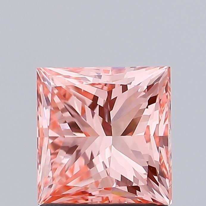 Loose Diamond - PRINCESS 1.53ct Fancy Vivid Pink VS2: Loose Diamond - PRINCESS 1.53ct Fancy Vivid Pink VS2 Source: This is a real non-mined Diamond that has been grown in a lab Shape: PRINCESS Carats: 1.53 Color: Fancy Vivid Pink Certification: IGI Video