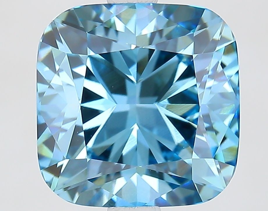 Loose Diamond - CUSHION MODIFIED 3.52ct Fancy Vivid Blue VVS2: Loose Diamond - CUSHION MODIFIED 3.52ct Fancy Vivid Blue VVS2 Source: This is a real non-mined Diamond that has been grown in a lab Shape: CUSHION MODIFIED Carats: 3.52 Color: Fancy Vivid Blue Certifi