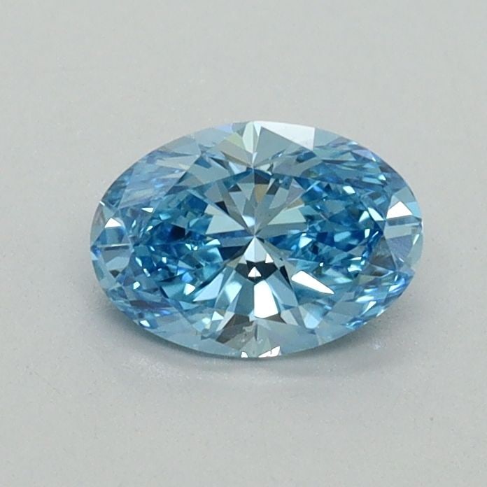 Loose Diamond - OVAL 0.57ct Fancy Vivid Blue VS1: Loose Diamond - OVAL 0.57ct Fancy Vivid Blue VS1 Source: This is a real non-mined Diamond that has been grown in a lab Shape: OVAL Carats: 0.57 Color: Fancy Vivid Blue Certification: IGI Video: