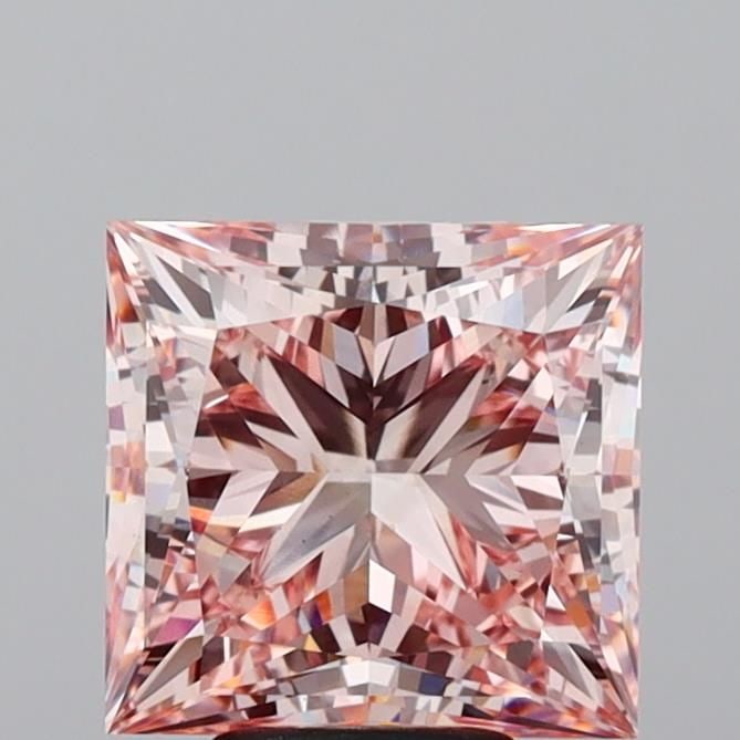 Loose Diamond - PRINCESS 5.9ct Fancy Intense Pink VS1: Loose Diamond - PRINCESS 5.9ct Fancy Intense Pink VS1 Source: This is a real non-mined Diamond that has been grown in a lab Shape: PRINCESS Carats: 5.9 Color: Fancy Intense Pink Certification: IGI Vid