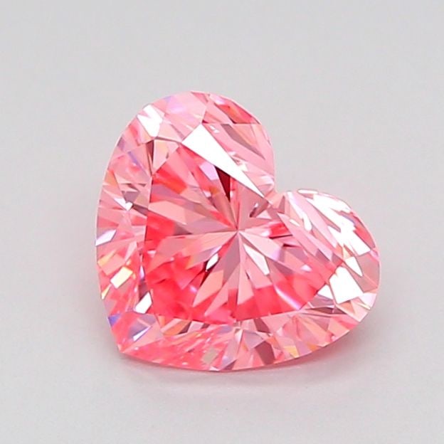 Loose Diamond - HEART 1.03ct Fancy Vivid Pink VVS2: Loose Diamond - HEART 1.03ct Fancy Vivid Pink VVS2 Source: This is a real non-mined Diamond that has been grown in a lab Shape: HEART Carats: 1.03 Color: Fancy Vivid Pink Certification: IGI Video: