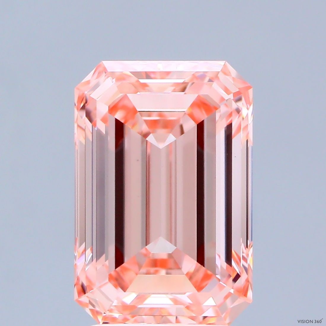 Loose Diamond - EMERALD 3.52ct Fancy Intense Pink VVS2: Loose Diamond - EMERALD 3.52ct Fancy Intense Pink VVS2 Source: This is a real non-mined Diamond that has been grown in a lab Shape: EMERALD Carats: 3.52 Color: Fancy Intense Pink Certification: IGI