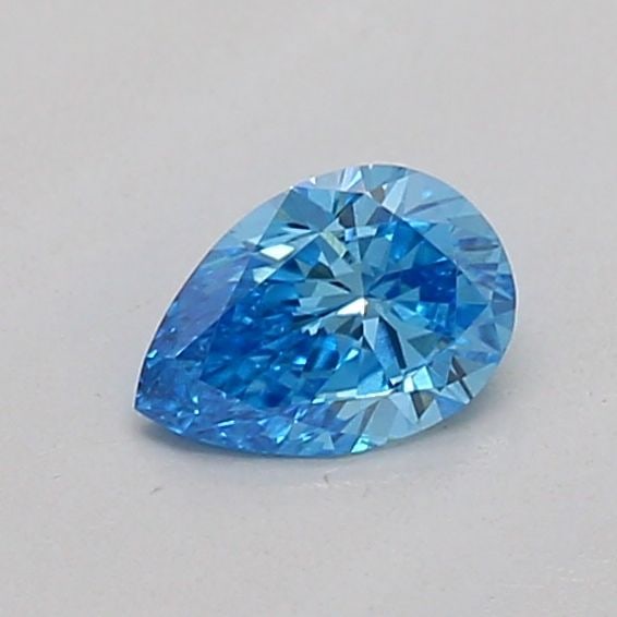 Loose Diamond - PEAR 0.19ct Fancy Vivid Blue VS1: Loose Diamond - PEAR 0.19ct Fancy Vivid Blue VS1 Source: This is a real non-mined Diamond that has been grown in a lab Shape: PEAR Carats: 0.19 Color: Fancy Vivid Blue Certification: IGI Video: