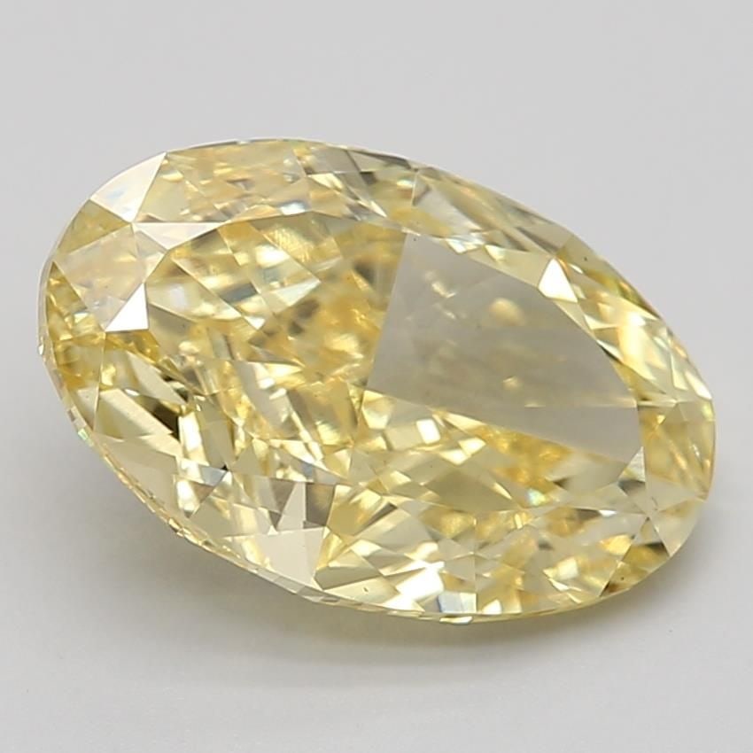 Loose Diamond - OVAL 3.52ct Fancy Vivid Yellow VS1: Loose Diamond - OVAL 3.52ct Fancy Vivid Yellow VS1 Source: This is a real non-mined Diamond that has been grown in a lab Shape: OVAL Carats: 3.52 Color: Fancy Vivid Yellow Certification: IGI Video: