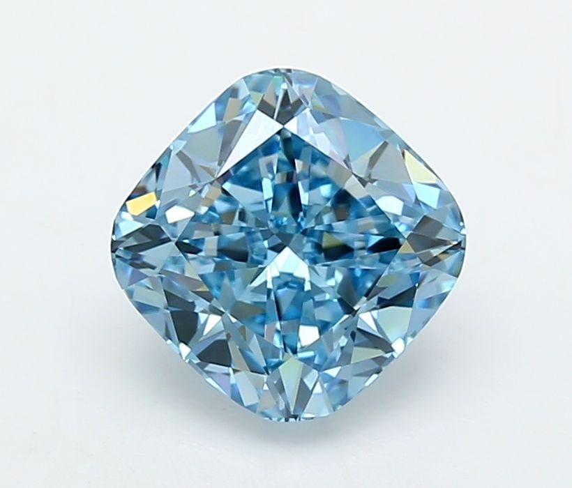 Loose Diamond - CUSHION MODIFIED 3.01ct Fancy Vivid Blue VVS2: Loose Diamond - CUSHION MODIFIED 3.01ct Fancy Vivid Blue VVS2 Source: This is a real non-mined Diamond that has been grown in a lab Shape: CUSHION MODIFIED Carats: 3.01 Color: Fancy Vivid Blue Certifi