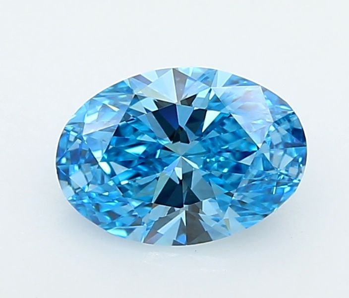 Loose Diamond - OVAL 1.3ct Fancy Vivid Blue VVS2: Loose Diamond - OVAL 1.3ct Fancy Vivid Blue VVS2 Source: This is a real non-mined Diamond that has been grown in a lab Shape: OVAL Carats: 1.3 Color: Fancy Vivid Blue Certification: IGI Video: