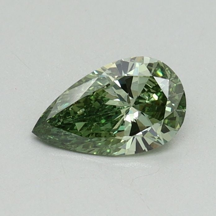 Loose Diamond - PEAR 0.4ct Fancy Vivid Green VS1: Loose Diamond - PEAR 0.4ct Fancy Vivid Green VS1 Source: This is a real non-mined Diamond that has been grown in a lab Shape: PEAR Carats: 0.4 Color: Fancy Vivid Green Certification: IGI Video: