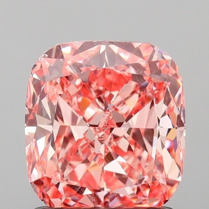 Loose Diamond - CUSHION BRILLIANT 1.5ct Fancy Intense Pink VS1: Loose Diamond - CUSHION BRILLIANT 1.5ct Fancy Intense Pink VS1 Source: This is a real non-mined Diamond that has been grown in a lab Shape: CUSHION BRILLIANT Carats: 1.5 Color: Fancy Intense Pink Cert
