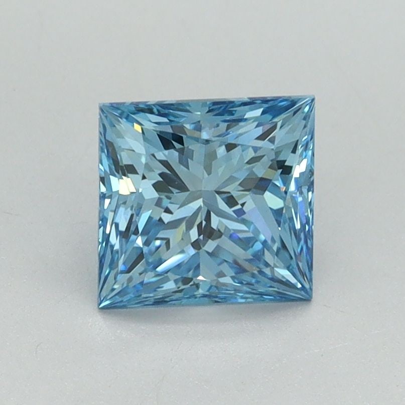 Loose Diamond - PRINCESS 1.19ct Fancy Vivid Blue VS1: Loose Diamond - PRINCESS 1.19ct Fancy Vivid Blue VS1 Source: This is a real non-mined Diamond that has been grown in a lab Shape: PRINCESS Carats: 1.19 Color: Fancy Vivid Blue Certification: IGI Video
