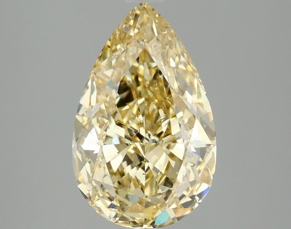 Loose Diamond - PEAR 3.09ct Fancy Intense Yellow VS1: Loose Diamond - PEAR 3.09ct Fancy Intense Yellow VS1 Source: This is a real non-mined Diamond that has been grown in a lab Shape: PEAR Carats: 3.09 Color: Fancy Intense Yellow Certification: IGI Video