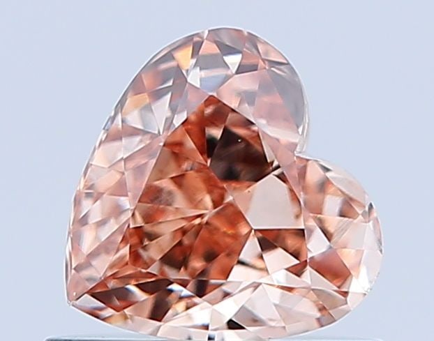 Loose Diamond - HEART 0.57ct Fancy Brown VS1: Loose Diamond - HEART 0.57ct Fancy Brown VS1 Source: This is a real non-mined Diamond that has been grown in a lab Shape: HEART Carats: 0.57 Color: Fancy Brown Certification: NONE Video: