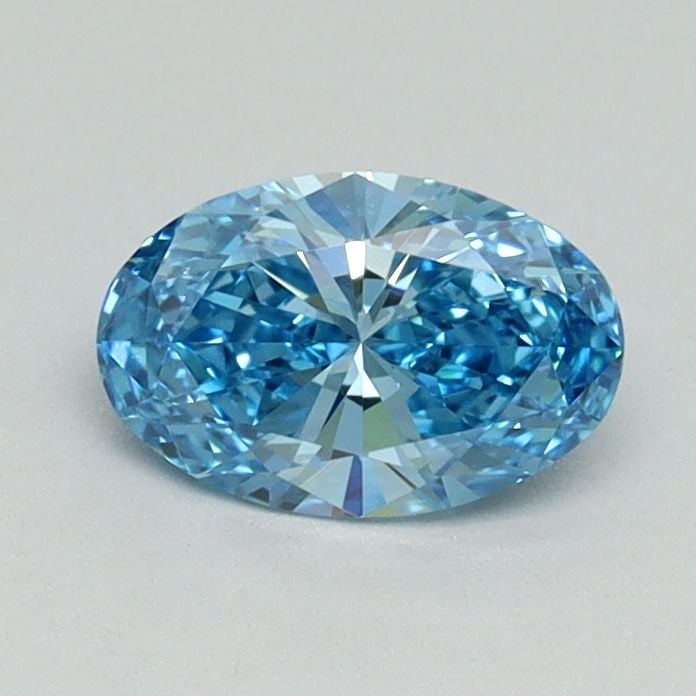 Loose Diamond - OVAL 0.59ct Fancy Vivid Blue VVS2: Loose Diamond - OVAL 0.59ct Fancy Vivid Blue VVS2 Source: This is a real non-mined Diamond that has been grown in a lab Shape: OVAL Carats: 0.59 Color: Fancy Vivid Blue Certification: IGI Video: