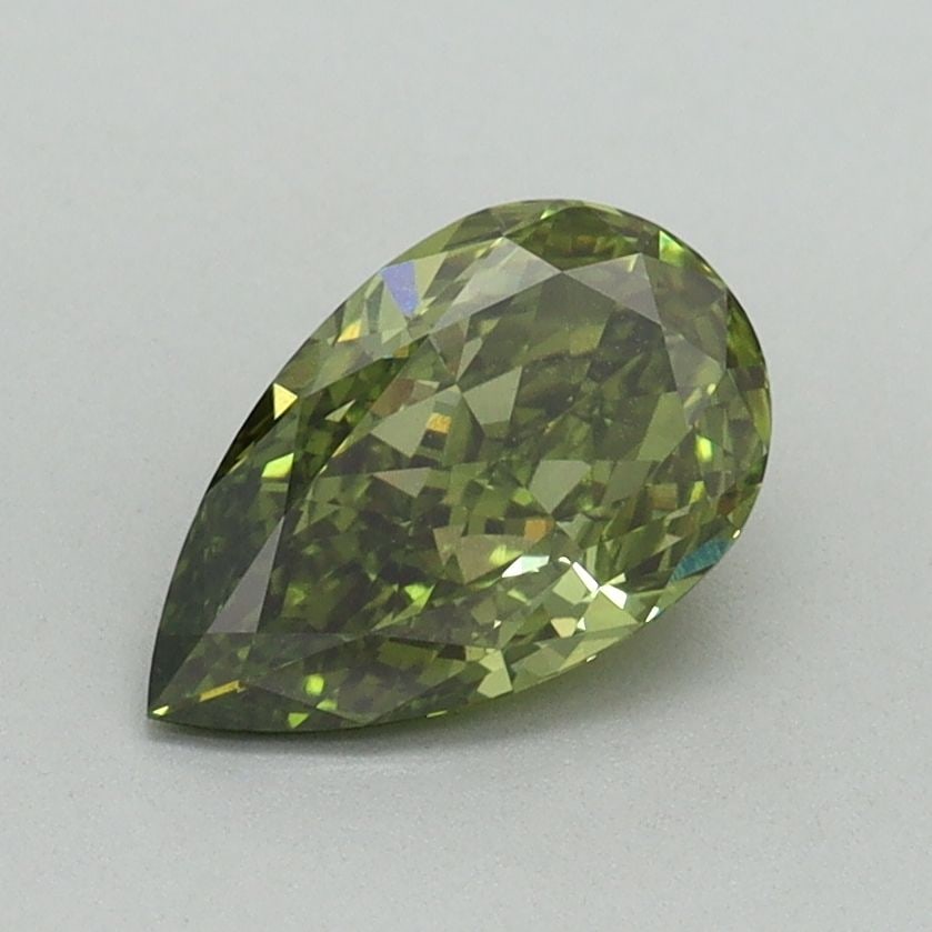 Loose Diamond - PEAR 1.01ct Fancy Vivid Green VS1: Loose Diamond - PEAR 1.01ct Fancy Vivid Green VS1 Source: This is a real non-mined Diamond that has been grown in a lab Shape: PEAR Carats: 1.01 Color: Fancy Vivid Green Certification: IGI Video:
