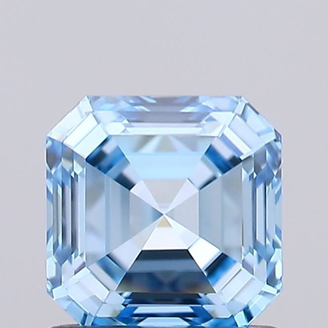 Loose Diamond - ASSCHER 1.03ct Fancy Vivid Blue VVS2: Loose Diamond - ASSCHER 1.03ct Fancy Vivid Blue VVS2 Source: This is a real non-mined Diamond that has been grown in a lab Shape: ASSCHER Carats: 1.03 Color: Fancy Vivid Blue Certification: IGI Video: