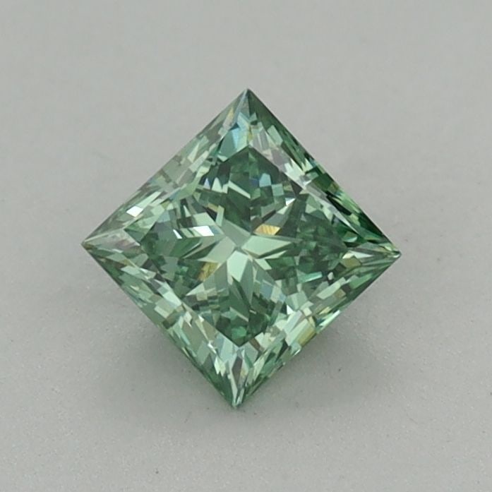 Loose Diamond - PRINCESS 0.56ct Fancy Vivid Green VVS2: Loose Diamond - PRINCESS 0.56ct Fancy Vivid Green VVS2 Source: This is a real non-mined Diamond that has been grown in a lab Shape: PRINCESS Carats: 0.56 Color: Fancy Vivid Green Certification: IGI Vi