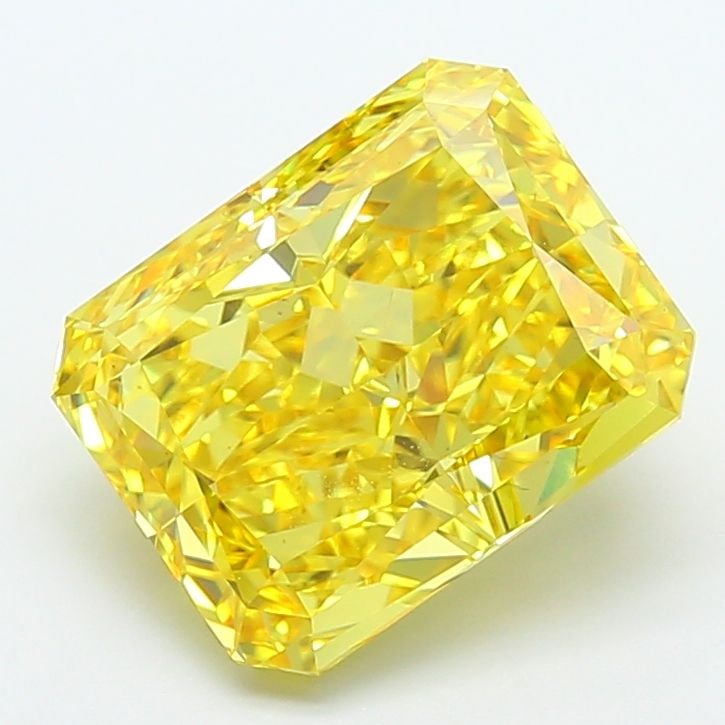 Loose Diamond - RADIANT 9.57ct Fancy Vivid Yellow VS1: Loose Diamond - RADIANT 9.57ct Fancy Vivid Yellow VS1 Source: This is a real non-mined Diamond that has been grown in a lab Shape: RADIANT Carats: 9.57 Color: Fancy Vivid Yellow Certification: IGI Vid