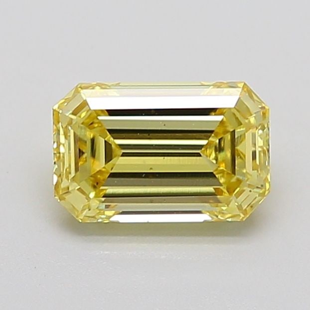 Loose Diamond - EMERALD 1.5ct Fancy Vivid Yellow VS2: Loose Diamond - EMERALD 1.5ct Fancy Vivid Yellow VS2 Source: This is a real non-mined Diamond that has been grown in a lab Shape: EMERALD Carats: 1.5 Color: Fancy Vivid Yellow Certification: IGI Video